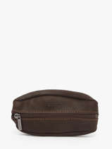 Coin Purse Oil Leather Etrier Brown oil EOIL041