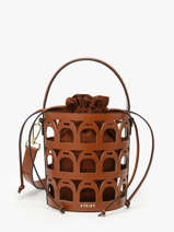 Bucket Bag Epona Leather Etrier Brown epona EEPO136M