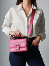 Small Leather Altesse Crossbody Bag Etrier Pink altesse EALT048S-vue-porte