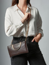 Handbag Tradition Leather Etrier Brown tradition ETRA052M-vue-porte