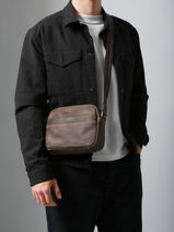 Crossbody Bag Etrier Brown spider ESPI710M-vue-porte